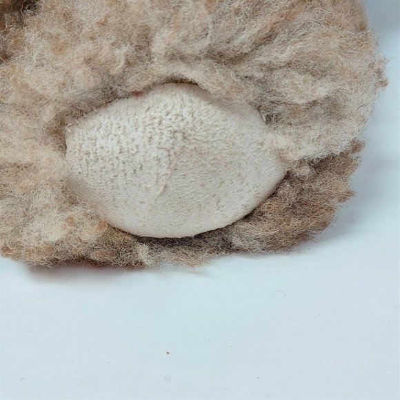 Bear Plush Stuffed Animal Toy Leather Paws Feet Nose Ears Vintage 14" - Picture 6 of 7